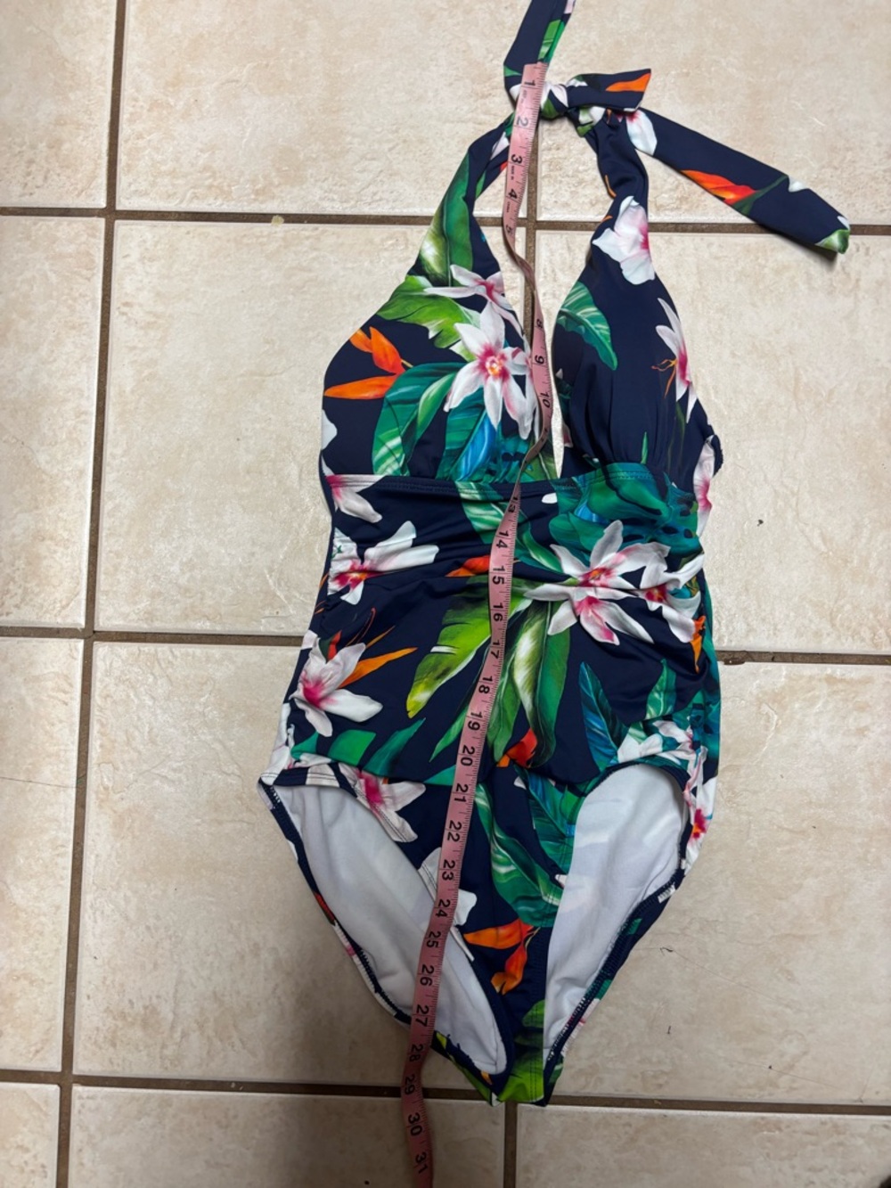 Lauren Ralph Lauren tummy control tropical print one piece size 6 - Picture 7 of 8